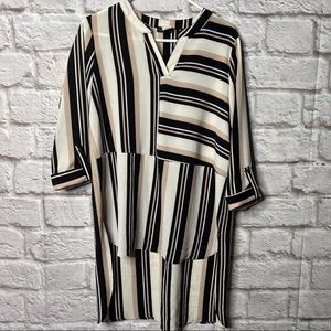 Cocomo Top Blouse‎ Striped Womens Size Large